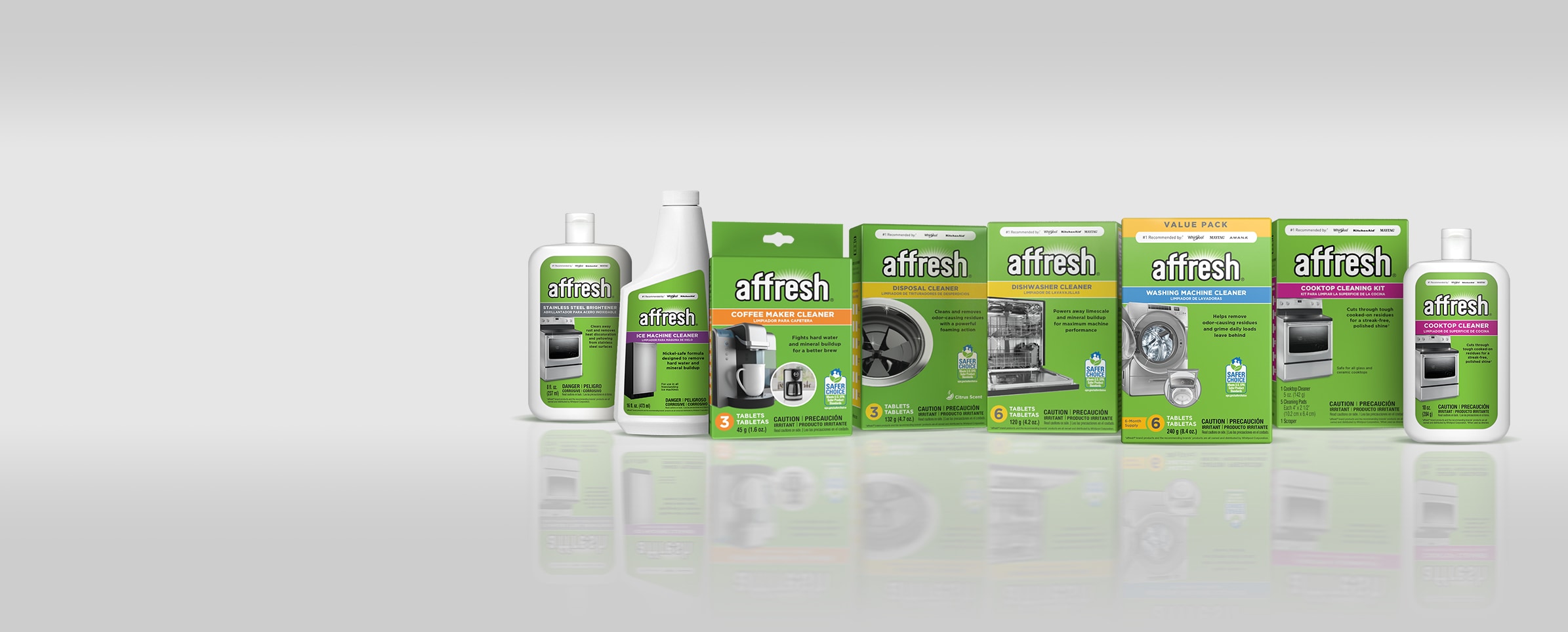 Affresh appliance cleaners.