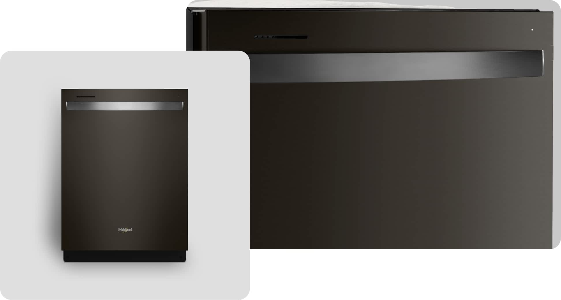 A Whirlpool® Dishwasher with a Fingerprint-Resistant Black Stainless Finish