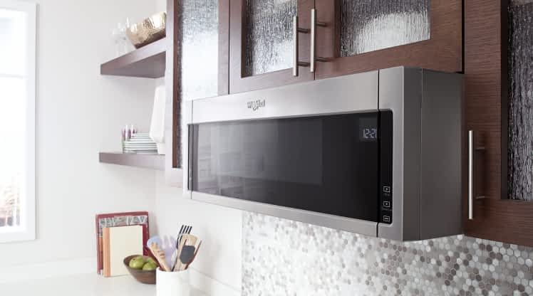 A Whirlpool® Low Profile Over-The-Range Microwave