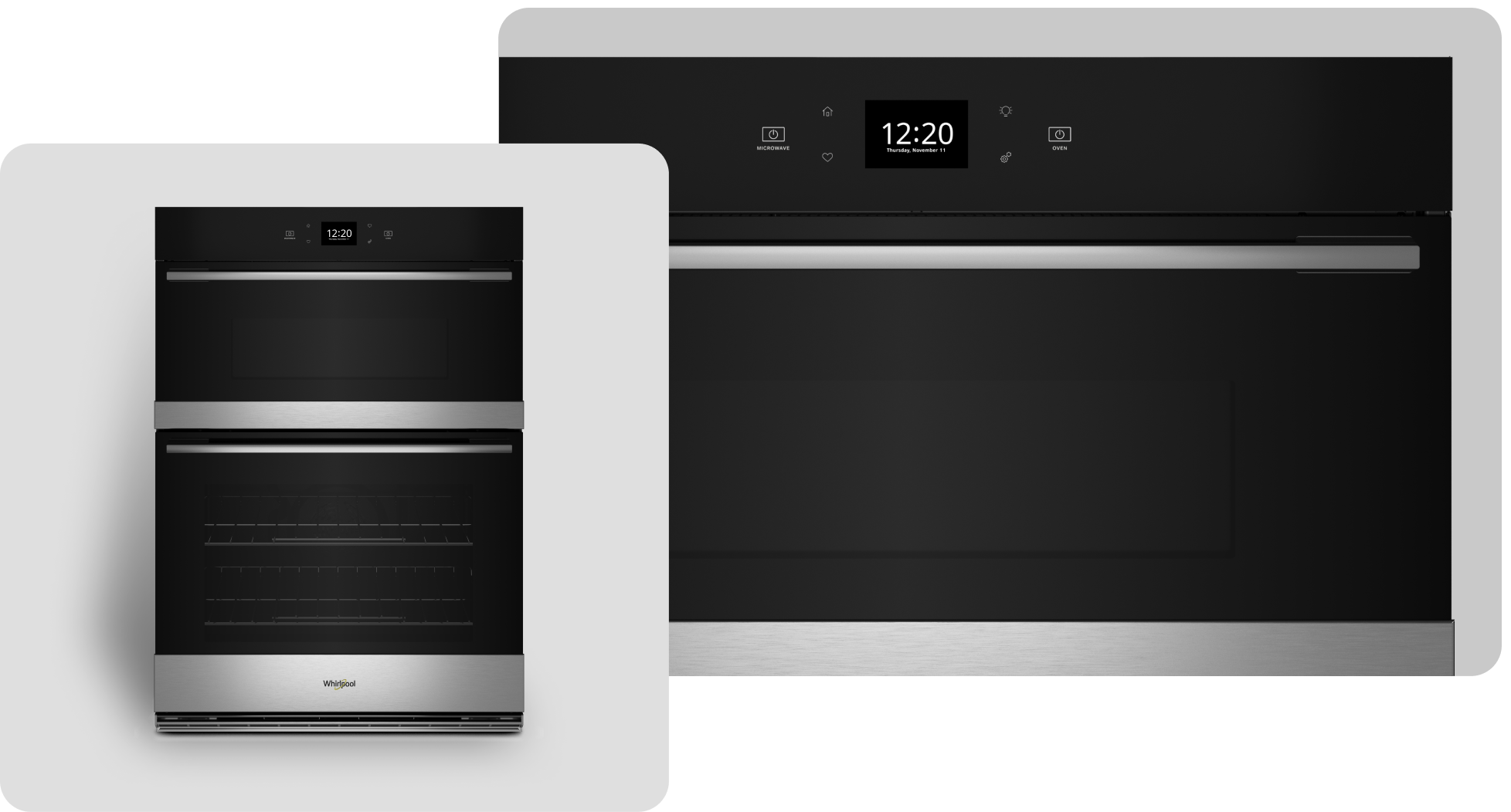 A Whirlpool® Wall Oven with a Fingerprint-Resistant Stainless Finish