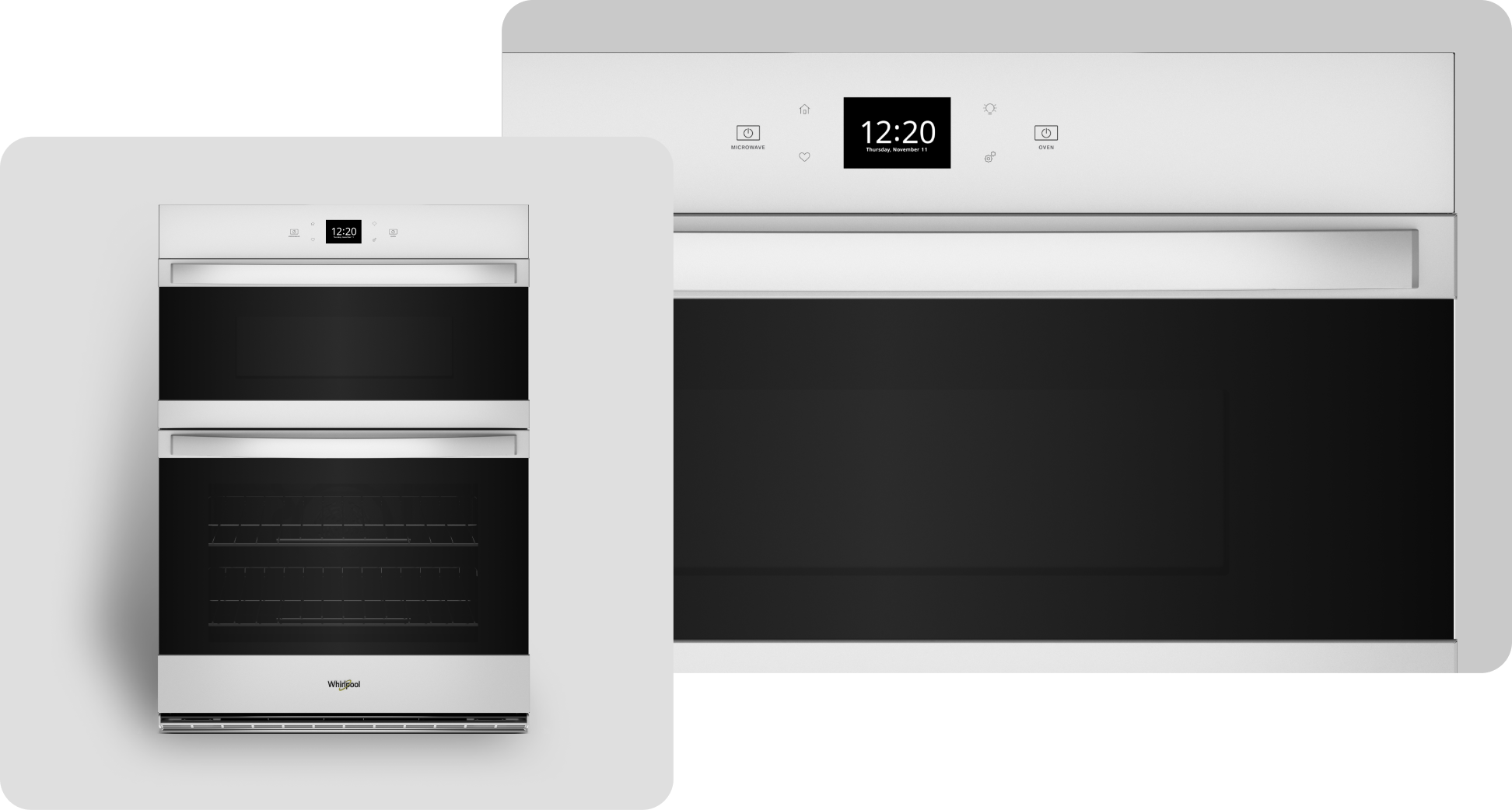 A Whirlpool® Wall Oven with a White Finish