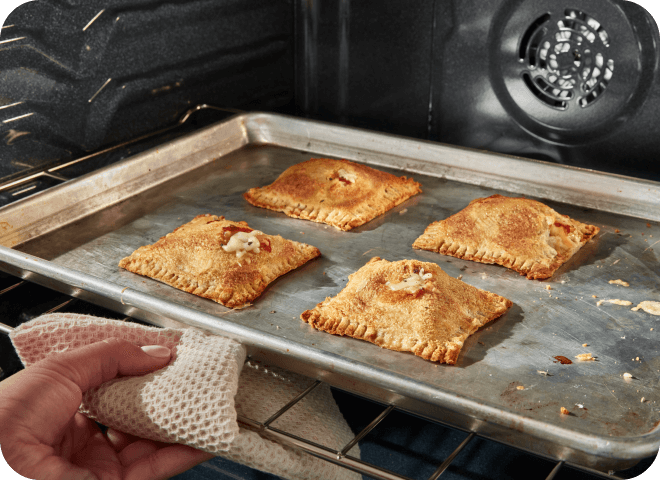 Hand pies baking in a Whirlpool® Range