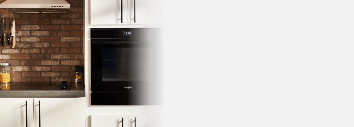 Whirlpool® Single Wall Oven in a rustic kitchen