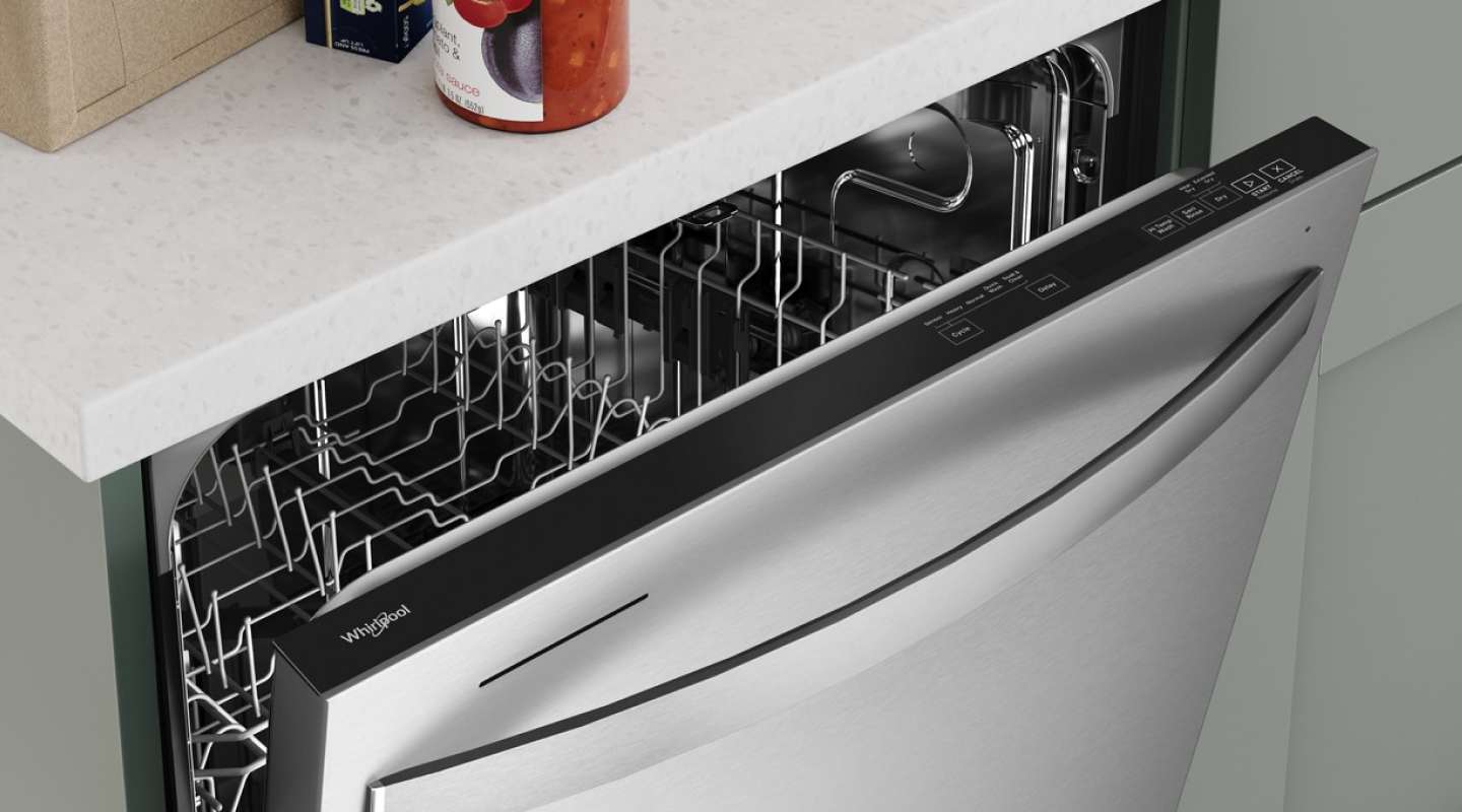 Whirlpool® stainless steel top control dishwasher Whirlpool® stainless steel top control dishwasher