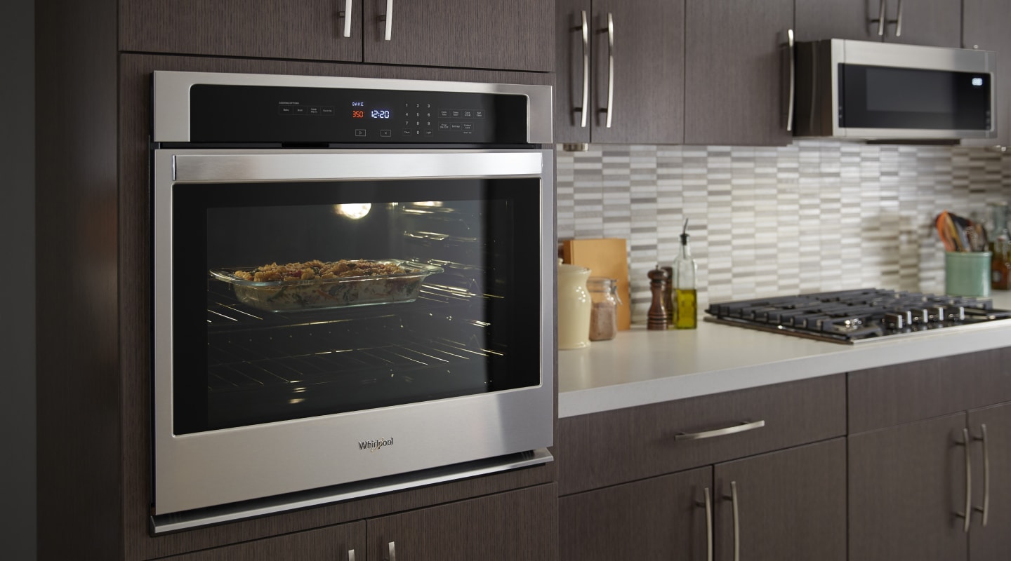 Whirlpool®  single wall oven in a modern kitchen Whirlpool®  single wall oven in a modern kitchen