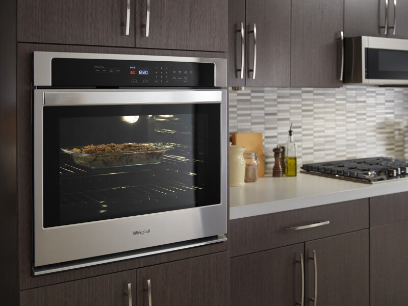 Whirlpool®  single wall oven in a modern kitchen Whirlpool®  single wall oven in a modern kitchen