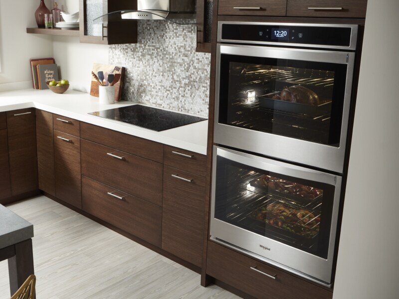 Whirlpool®  double wall oven in a modern kitchen Whirlpool®  double wall oven in a modern kitchen