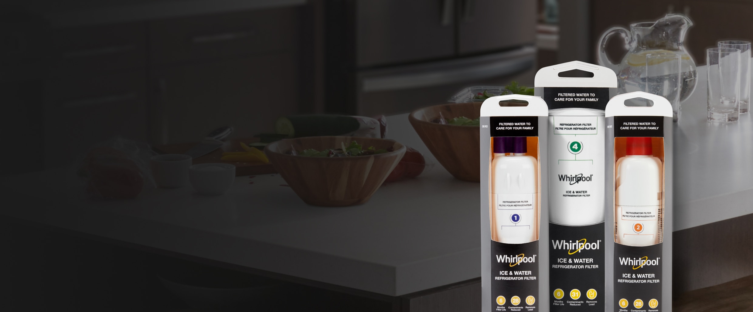 Whirlpool brand approved water filters.